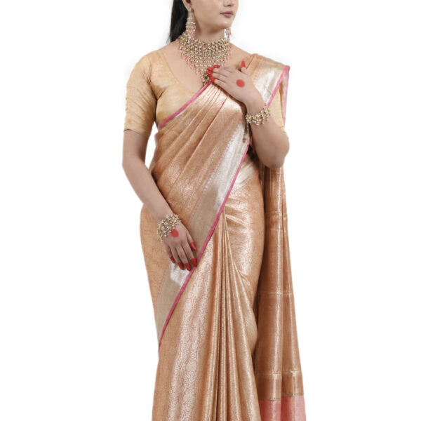 Pure Tissue Brocade Saree - view 1