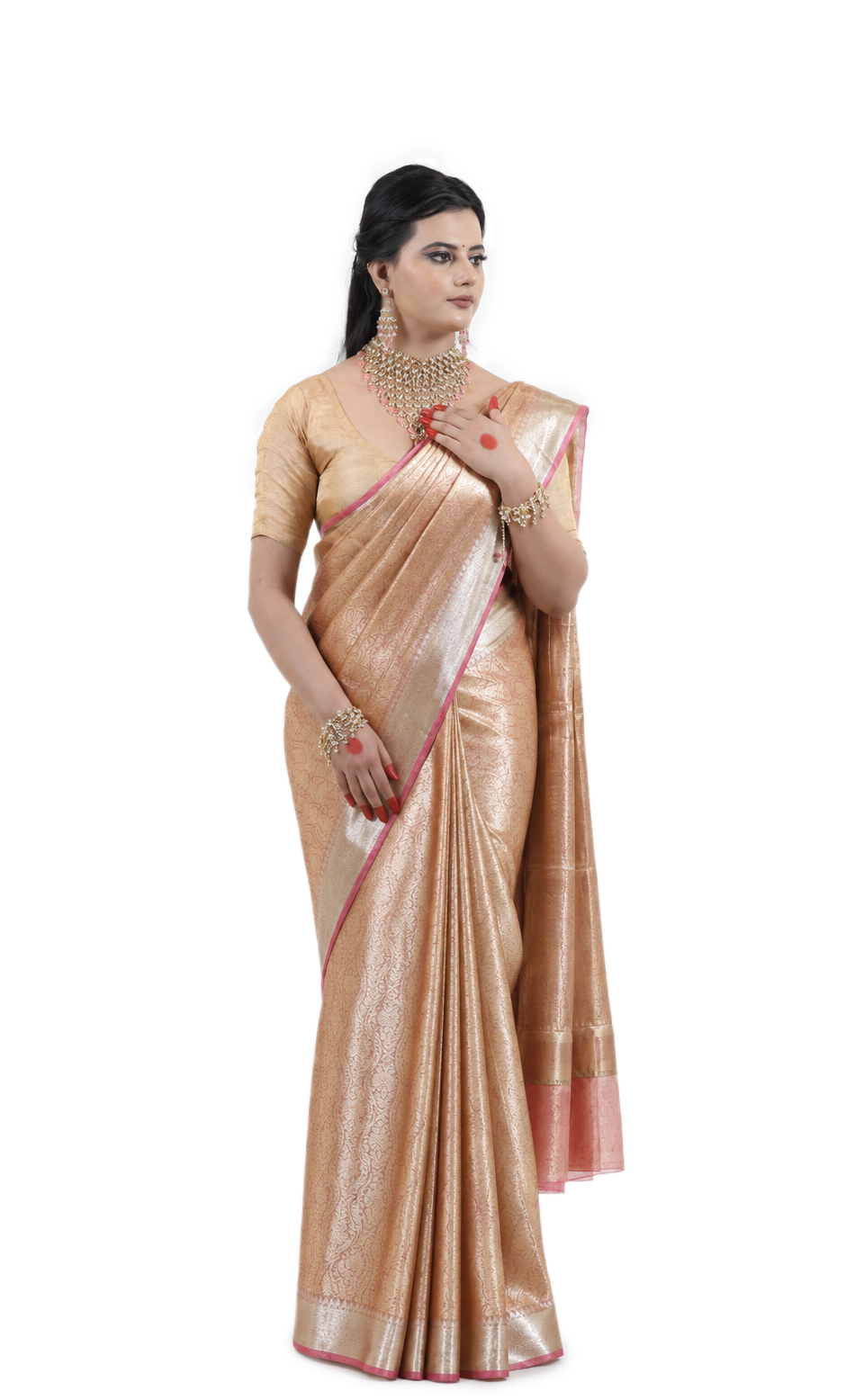 Pure Tissue Brocade Saree - view 1