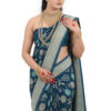 Pure Viscose Khaddi Georgette Saree - view 4