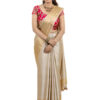 Golden Pure Tissue Brocade Saree - view 1