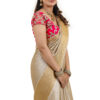 Golden Pure Tissue Brocade Saree - view 3