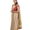 Golden Pure Tissue Brocade Saree - view 4