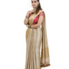 Golden Pure Tissue Brocade Saree - view 5