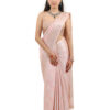 Baby Pink Semi-Katan Banarasi Saree - view 1