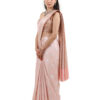 Baby Pink Semi-Katan Banarasi Saree - view 2