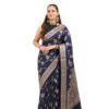 Elegant Semi-Katan Silk Saree - view 1