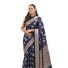 Elegant Semi-Katan Silk Saree - view 4