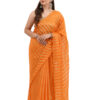 Exclusive Handloom Kora Tissue Zari Strip Saree - view 2
