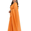Exclusive Handloom Kora Tissue Zari Strip Saree - view 3