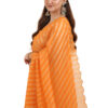 Exclusive Handloom Kora Tissue Zari Strip Saree - view 4