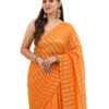 Exclusive Handloom Kora Tissue Zari Strip Saree - view 6